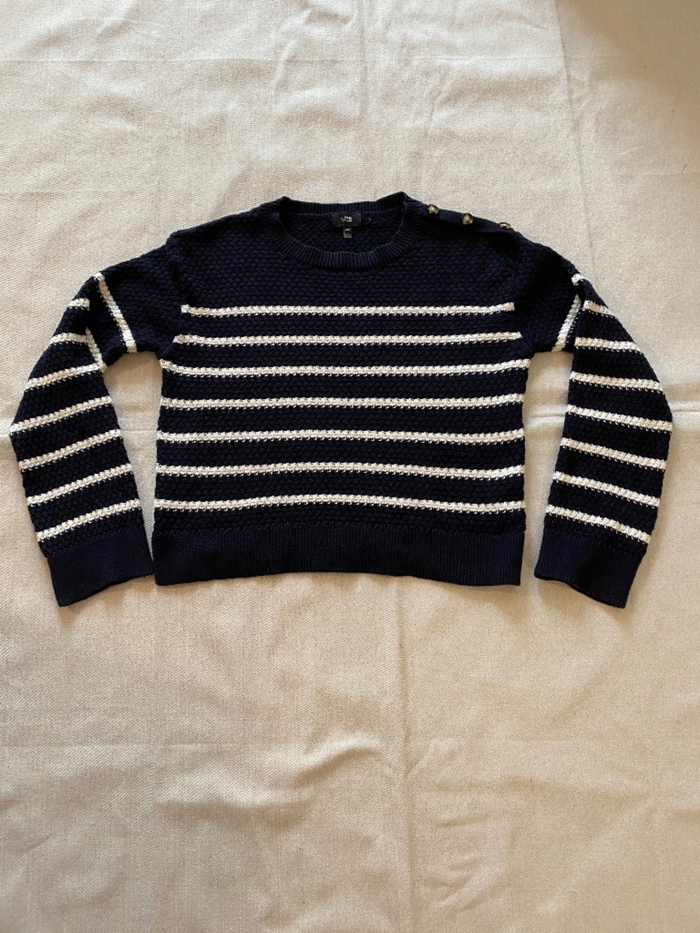 Line the Label Gigi Nautical Striped Cotton Sweater Size S